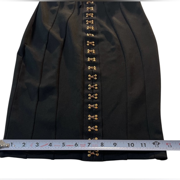 Kaylee Kollection Take Me Out Black Lace Sleeve Dress, Form Fitting Size Small. - Picture 4 of 12